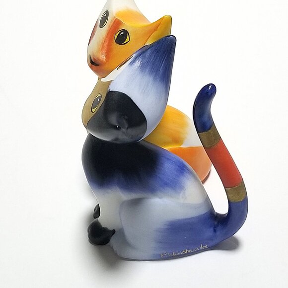 Goebel Rosina Cat's Porcelain Figurine Sabino/Sabina Signed Cat's World Germany - Picture 2 of 16